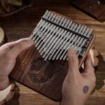 Buddha Stones Kalimba 34 Keys Thumb Piano Tree of Life Design Portable Finger Marimba Piano 6