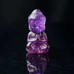 Buddha Stones Various Crystal Amethyst Pink Crystal White Crystal Citrine Buddha Carved Spiritual Healing Necklace Pendant Decoration (Extra 30% Off | USE CODE: FS30) Necklaces & Pendants BS Amethyst Decoration 1.4*2.6cm