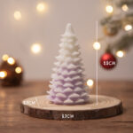 Buddha Stones Christmas Tree Scented Soy Wax Candle Gift For Family Friends Candles BS Purple Cedar Christmas Tree(Lavender)