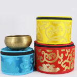 Buddha Stones Tibetan Singing Bowl Storage Bag with Zipper Closure Decoration Decorations BS 6