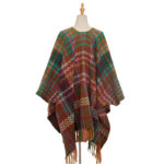 Buddha Stones Tibetan Shawl Colorful Wavy Line Tassels Winter Cozy Travel Scarf Wrap Tibetan Shawl BS 11