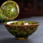 Buddha Stones Colorful Ceramic Teacup Home Office Tea Cups Cup BS OliveDrab