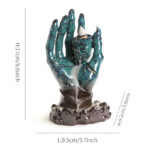 Buddha Stones Halloween Ghost Hand Skull Head Ceramic Peace Healing Incense Burner Decoration Incense Burner BS 15