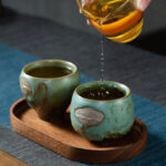 Buddha Stones Lotus Pod Engraved Teacup Kung Fu Tea Cup Cup BS 1