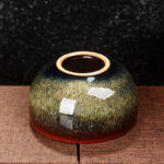 Buddha Stones Lotus Dragon Phoenix Koi Fish Chinese Jianzhan Ceramic Teacup Kung Fu Tea Cup 110ml Jian Zhan Tea Cup BS 12