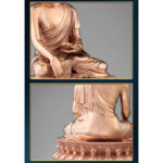 Buddha Stones Gautama Shakyamuni Buddha Figurine Serenity Copper Statue Home Decoration Decorations BS 7