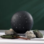 Buddha Stones Steel Tongue Drum Sound Healing Mindfulness Lotus Pattern Yoga Drum Kit 13 Note 12 Inch Percussion Instrument Tongue Drum BS Navy Blue