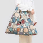 Buddha Stones Geometry Tiger Flowers Leopard Stripes Print Underarm Triangle Shoulder Bag Handbags BS 3