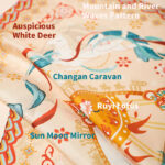 Buddha Stones Dunhuang Riyue Mountain 100% Mulberry Silk Scarf Dunhuang Shawl Silk Scarf BS 8