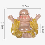 Buddha Stones Color Changing Laughing Buddha Resin Tea Pet Wealth Home Figurine Decoration Decorations BS 11