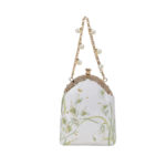 Buddha Stones Calla Embroidery Metal Handle Handbag Crossbody Bag Crossbody Bag&Handbags BS 3