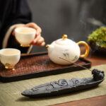 Buddha Stones Auspicious Clouds Pixiu Healing Ceramic Stick Incense Burner Decoration Incense Burner BS 11