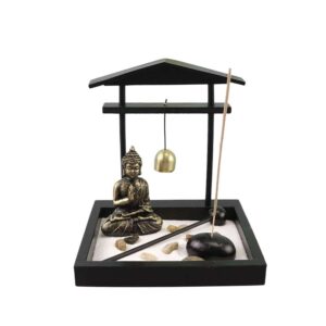 Buddha Statue Rocks Meditation Peace Zen Garden Set Home Decoration Decorations BS Buddha Symbol(Compassion♥Serenity)