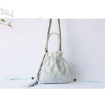 Buddha Stones Handmade Embroidered Flowers Canvas Tote Shoulder Bag Handbag Bag BS 17