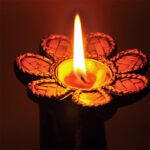 Buddha Stones Hand Pattern Wood Candlestick Home Candle Holder Decoration Candle Holder BS 4