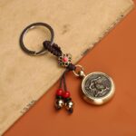 Buddha Stones 12 Chinese Zodiac Blessing Wealth Fortune Keychain Key Chain BS Dragon