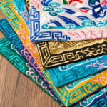Buddha Stones Phoenix Dragon Kirin Embroidery Cup Mat Pad Tea Cup Coaster Kung Fu Tea Mat