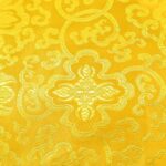 Buddha StonesPrayer Altar Flower Dragon Pattern Tibetan Auspicious Symbols Jacquard Mat Prayer Altar BS 2
