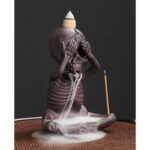 Buddha Stones Little Skull Ghost Purple Clay Backflow Smoke Fountain Peace Incense Burner Decoration (Extra 30% Off | USE CODE: FS30) Incense Burner BS 3