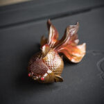 Buddha Stones Color Changing Koi Fish Resin Tea Pet Wealth Home Figurine Decoration Decorations BS 10