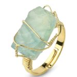 Natural Crystal Gemstone Amethyst Adjustable Ring (Extra 30% Off | USE CODE: FS30) Rings BS 5