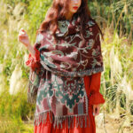 Buddha Stones Tibetan Flowers Leaves Branch Design Tassel Shawl Cozy Travel Scarf Wrap Tibetan Shawl BS 1