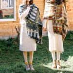 Buddha Stones Tibetan Shawl Classic Geometry Pattern Winter Cozy Travel Scarf Wrap Tibetan Shawl BS 1