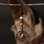 Chinese Zodiac Copper Luck Keychain Decoration Decoration BS Rooster