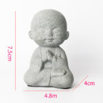 Buddha Stones Meditation Prayer Buddha Statue Compassion Home Decoration Decorations BS 4.8*4*7.5cm