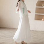 Buddha Stones Retro Prayer Zen Spiritual Meditation Practice Chiffon Clothing Women's Set Clothes BS 16