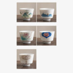 Buddha Stones Lotus Flower Leaf Mountain Pavilion Elk Peony Ceramic Teacup Kung Fu Tea Cup Cup BS 32