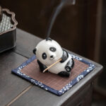 Lovely Cat Panda Ceramic Blessing Incense Burner Decoration Incense Burner BS Panda Incense Holder