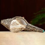 Buddha Stones Tibetan Handmade Engraved Shankha Buddha Conch Shell Wealth Positive Decoration Decorations BS 18