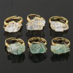 Natural Crystal Gemstone Amethyst Adjustable Ring (Extra 30% Off | USE CODE: FS30) Rings BS 14