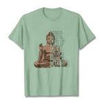 Buddha Stones NEVER GIVE UP GREAT THINGS TAKE TIME Tee T-shirt T-Shirts BS PaleGreen NEVER GIVE UP GREAT THINGS TAKE TIME 2XL