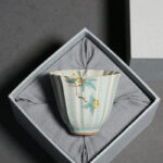 Buddha Stones Loquat Dogwood Hawthorn Morning Glory Ceramic Teacup Kung Fu Tea Cup Cup BS 4