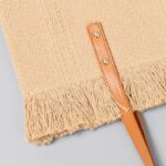 Buddha Stones Large Capacity Solid Color Tassel Canvas Tote Shoulder Bag Shoulder Bag BS 3
