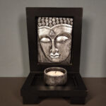 Buddha Stones Buddha Compassion Serenity Home Prayer Altar Zen Decoration Decorations BS Silver Buddha