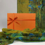 Buddha Stones A Panorama of Rivers and Mountains 100% Mulberry Silk Scarf Premium Grade 6A Silk Shawl Silk Scarf BS 8