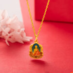 Buddha Stones Buddha Lotus Serenity Copper Necklace Pendant (Extra 30% Off | USE CODE: FS30) Necklaces & Pendants BS 1