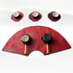 Buddha Stones Vintage Sea Wave Bamboo Plum Blossom Embroidered Cup Mat Pad Tea Cup Coaster Kung Fu Tea Mat Tea Mat BS 17