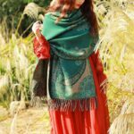 Buddha Stones Tibetan Vine Leaves Pattern Design Shawl Cozy Travel Scarf Wrap Tibetan Shawl BS 32