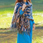 Buddha Stones Tibetan Flowers Leaves Branch Design Tassel Shawl Cozy Travel Scarf Wrap Tibetan Shawl BS 41