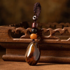 Buddha Stones Random Sardonyx Stone Positive Key Chain Key Chain BS Random Sardonyx Stone