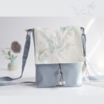Buddha Stones Handmade Embroidered Plum Flowers Canvas Crossbody Bag Shoulder Bag Handbag Crossbody Bag BS 14
