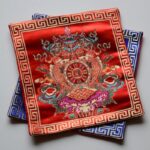 Buddha Stones Prayer Altar Mat Healing Meditation Vajra Auspicious Symbols Prayer Altar BS 1