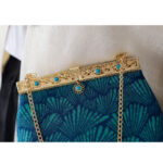 Buddha Stones Blue Lines Metal Chain Crossbody Bag Shoulder Bag Handbag Handbags BS 2