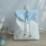 Buddha Stones Handmade Embroidered Large Capacity Canvas Backpack Backpack BS 42