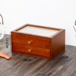 Buddha Stones Retro Solid Wood Jewelry Box Jewelry Storage Box With Drawer Jewelry Box BS 1