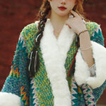 Buddha Stones Tibetan Multicolored Striped Shawl Winter Cozy Travel Scarf Wrap Tibetan Shawl BS 25